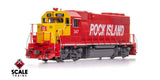 Scaletrains SXT41943 EMD GP40 Phase Ia3, Rock Island/Red & Yellow #353 - ESU v5.0 DCC & Sound HO Scale