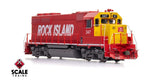 Scaletrains SXT41943 EMD GP40 Phase Ia3, Rock Island/Red & Yellow #353 - ESU v5.0 DCC & Sound HO Scale