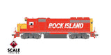 Scaletrains SXT41943 EMD GP40 Phase Ia3, Rock Island/Red & Yellow #353 - ESU v5.0 DCC & Sound HO Scale
