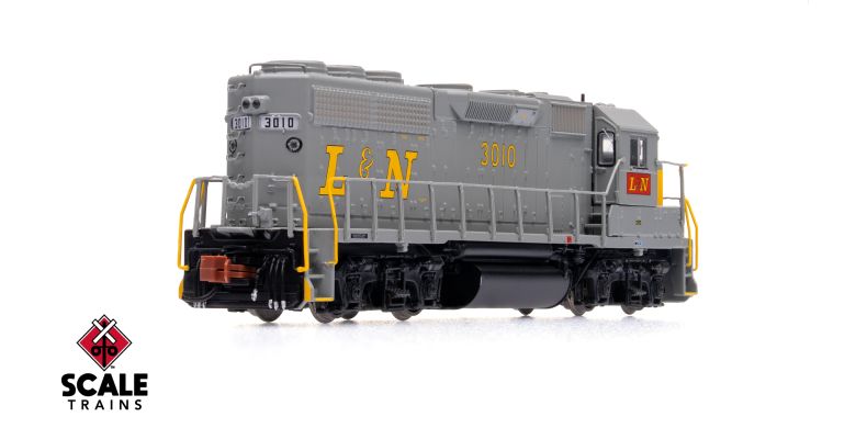 Scaletrains SXT41969 EMD GP40 Phase IIa2, Louisville & Nashville/Early Yellow Nose #3010 - DCC & Sound N Scale