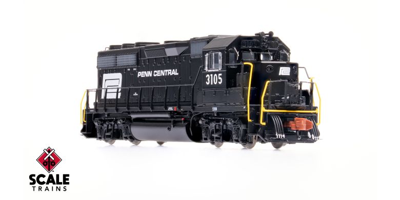 Scaletrains SXT41995 Rivet Counter N Scale EMD GP40 Phase IIb, Penn Central #3127 - DCC & Sound N Scale