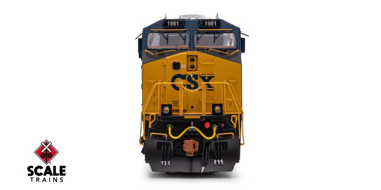 ScaleTrains SXT42065 Rivet Counter HO Scale GE ES44AH, CSX/Heritage/Pan Am/PAR #1981 DCC & Sound HO Scale