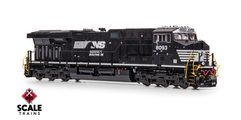 ScaleTrains SXT42102 Rivet Counter HO Scale GE ES44AC, Norfolk Southern/Horsehead/PTC #8093 DCC & Sound HO Scale