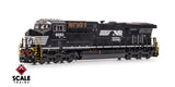 ScaleTrains SXT42102 Rivet Counter HO Scale GE ES44AC, Norfolk Southern/Horsehead/PTC #8093 DCC & Sound HO Scale
