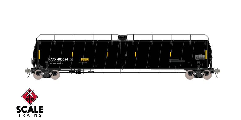 Scaletrains SXT42416 ARI 33K Gallon Spiral Jacketed Tank Car, GE Rail Services/White Lettering/LPG/Early/NATX #400024 HO Scale