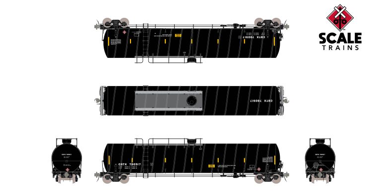 Scaletrains SXT42436 ARI 33K Gallon Spiral Jacketed Tank Car, CIT Group/As Delivered/LPG/Intermediate/CBTX #780979 HO Scale