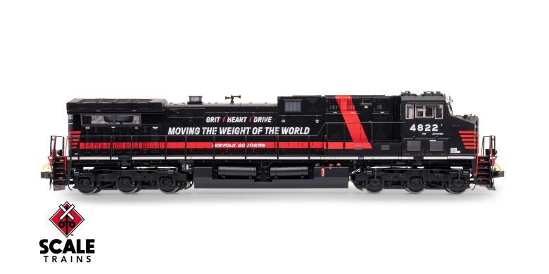 ScaleTrains SXT42480 Rivet Counter Wabtec AC44C6M, Norfolk Southern/Thank You To Our Railroaders/NS #4822 DCC & Sound HO Scale