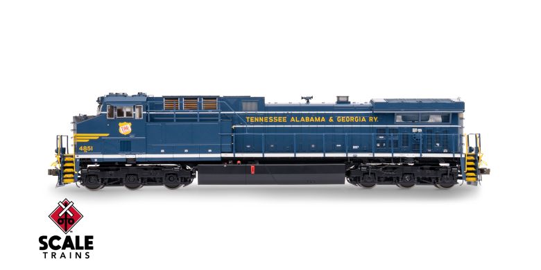 ScaleTrains SXT42482 Rivet Counter Wabtec AC44C6M, Norfolk Southern/Heritage/Tennessee, Alabama & Georgia/NS #4851 DCC & Sound HO Scale