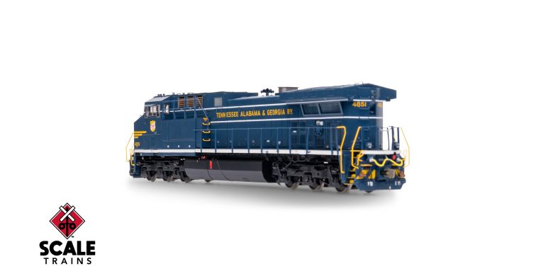 ScaleTrains SXT42482 Rivet Counter Wabtec AC44C6M, Norfolk Southern/Heritage/Tennessee, Alabama & Georgia/NS #4851 DCC & Sound HO Scale