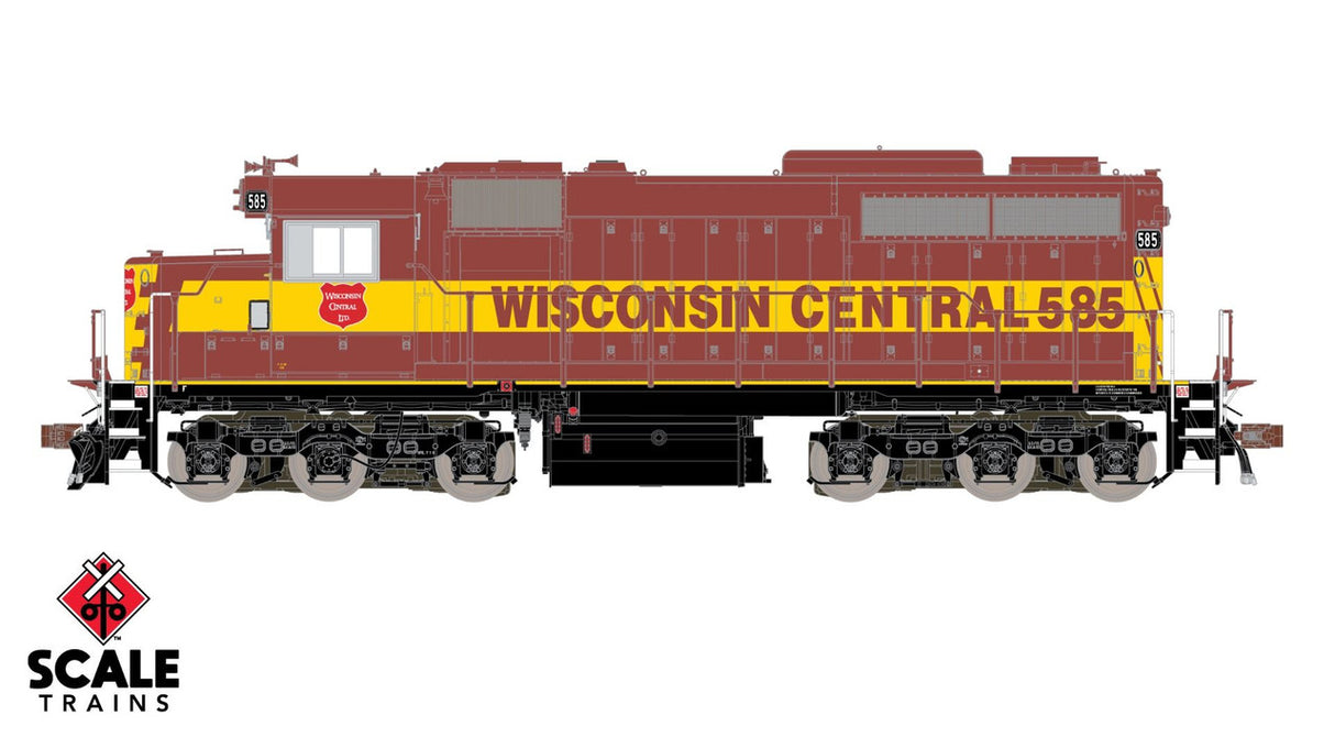 ScaleTrains SXT70073 EMD SDL39 WC Wisconsin Central #585 ESU LokSound DCC & Sound MUSEUM QUALITY HO Scale