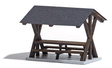 Image for 189-1563 Wooden Roofed Table/Bench
