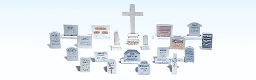 Woodland Scenics 1856 Tombstones - Scenic Accents(R) -- pkg(20) HO Scale