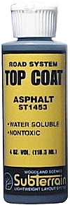 Woodland Scenics 1453 Top Coat(TM) - SubTerrain System Road System -- Asphalt - 4oz  118mL A Scale