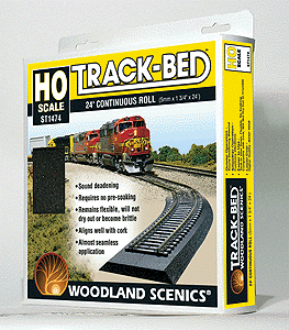 Woodland Scenics 1474 Track-Bed Roadbed Material -- Continuous Roll - 24'  7.3m - HO Scale HO Scale