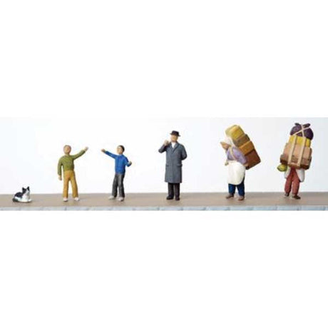 Image for 738-284499 Train Passengers w/Cat