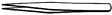 Image for 795-37542 Tweezers Fine Point 4.25"