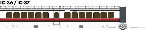 Image for 606-203103 TurboTrain Coach Ea AMTRK