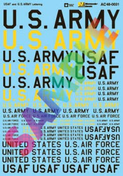 Image for 460-AC480031 USAX Air Force/Army Lttrs
