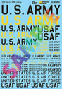 Image for 460-AC480031 USAX Air Force/Army Lttrs