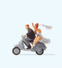 Image for 590-28150 Wedding Couple on Vespa