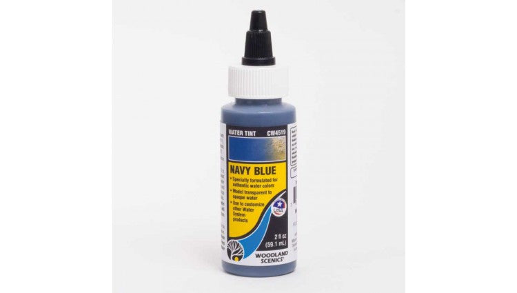 Woodland Scenics 4519 Water Tint - Water System - 2oz  59.1mL -- Navy Blue A Scale