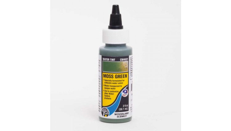 Woodland Scenics 4521 Water Tint - Water System - 2oz  59.1mL -- Moss Green A Scale
