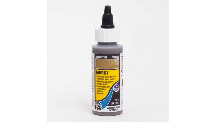 Woodland Scenics 4525 Water Tint - Water System - 2oz  59.1mL -- Murky A Scale