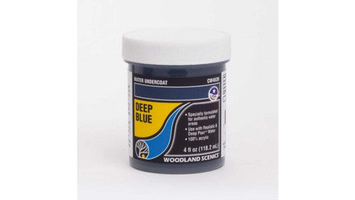 Woodland Scenics 4530 Water Undercoat - Water System - 4oz  118mL -- Deep Blue A Scale