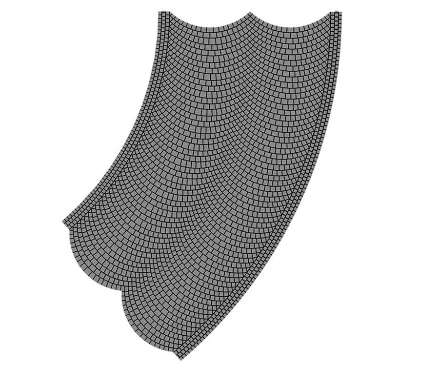 Image for 770-48246 Stone Crv 45 Deg 15cm Rad