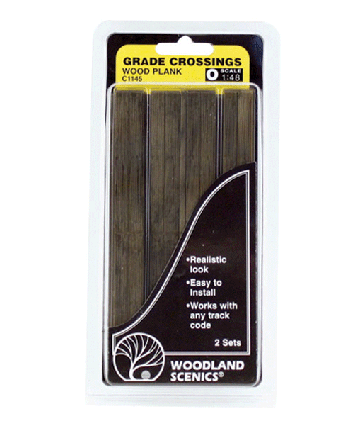 Woodland Scenics 1145 Wood Grade Crossing -- pkg(2) O Scale