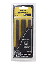 Woodland Scenics 1147 Wood Grade Crossing -- pkg(2) HO Scale