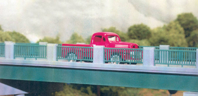 Rix 628-0124 Wrought Iron/Concrete Railings pkg(4) -- 50' HO Scale ...